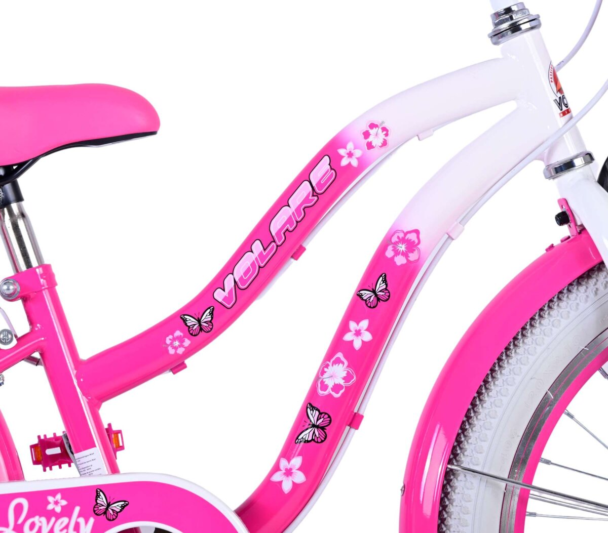 Volare Lovely Kinderfahrrad - Mädchen - 20 Zoll - Rosa - 6 Gänge – Ansicht 7