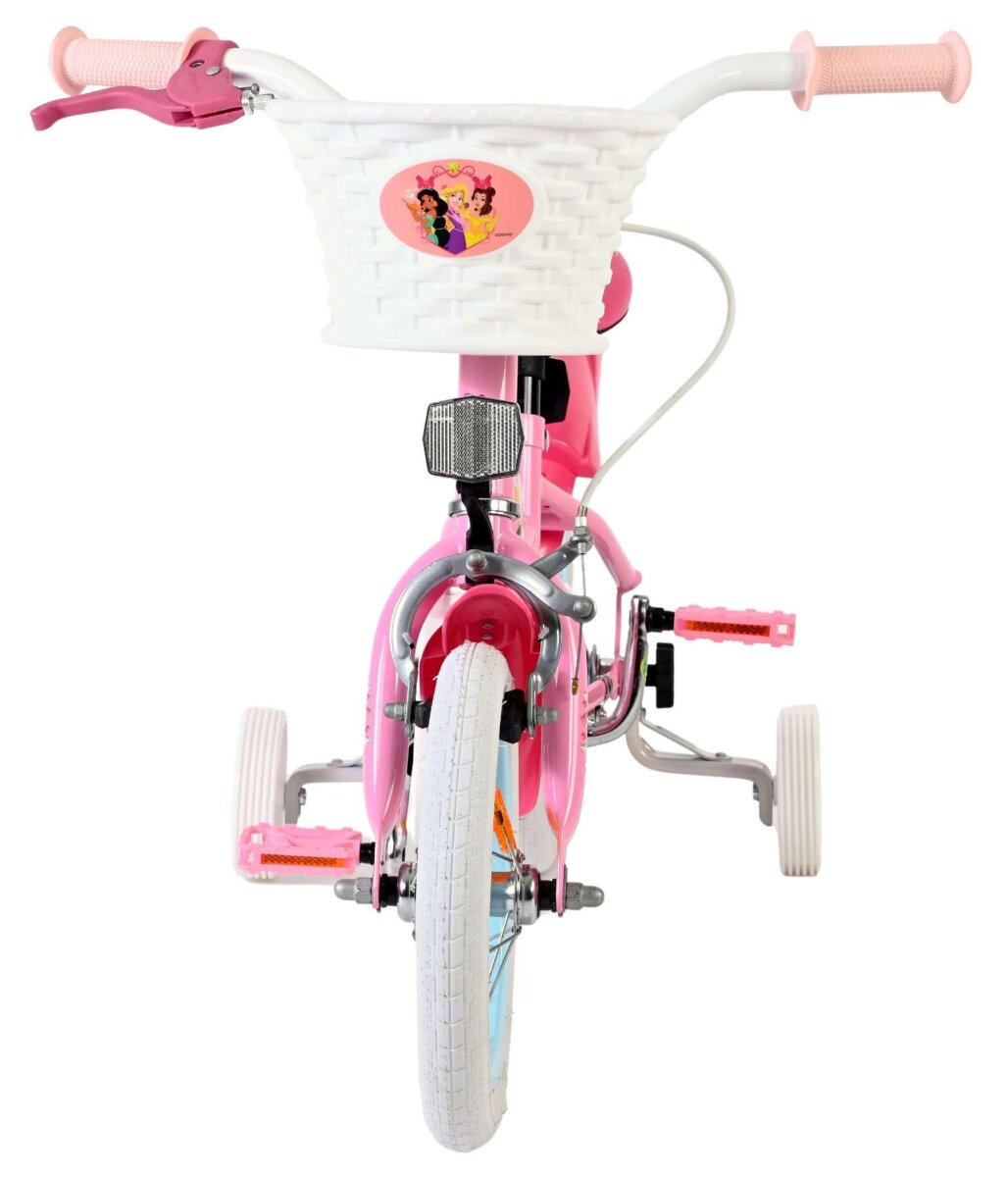 Volare Magic Royals Kinderfahrrad Mädchen 12 Zoll Rosa mit Korb Stützrädern und Sicherheitsbremsen – Ansicht 6