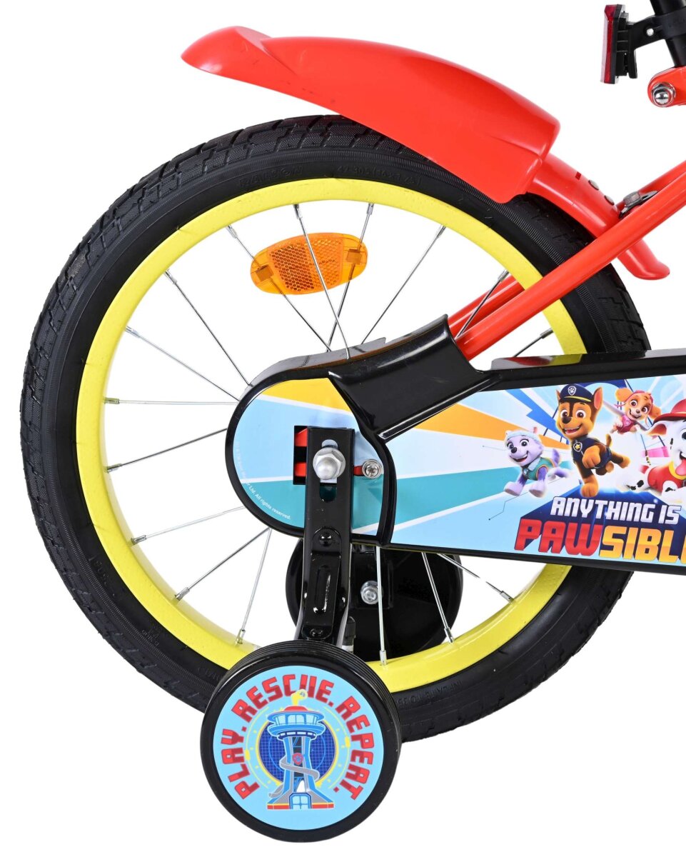 Volare Paw Patrol Kinderfahrrad - Jungen - 16 Zoll - Rot Blau – Ansicht 2