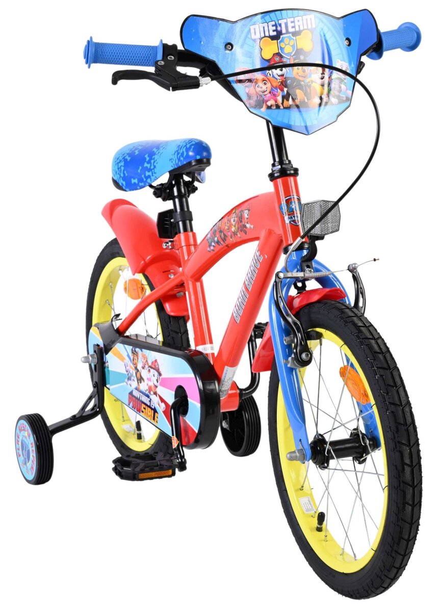 Volare Paw Patrol Kinderfahrrad - Jungen - 16 Zoll - Rot Blau – Ansicht 5