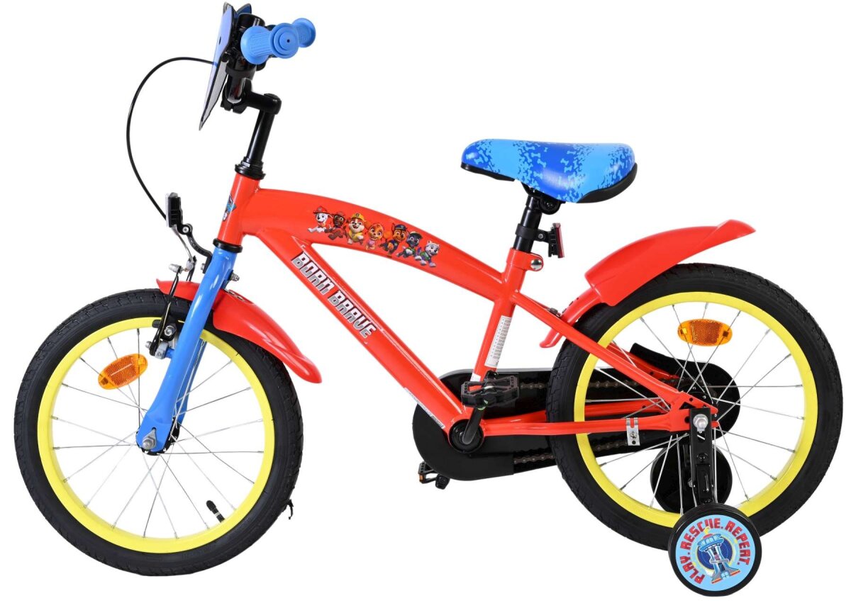 Volare Paw Patrol Kinderfahrrad - Jungen - 16 Zoll - Rot Blau – Ansicht 7