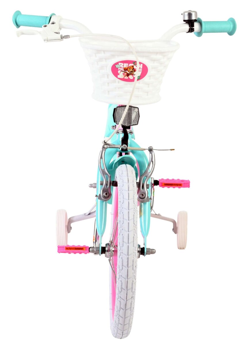 Volare Paw Patrol Kinderfahrrad Mädchen 16 Zoll Rosa mit abnehmbaren Stützrädern, Korb und Puppensitz – Ansicht 6