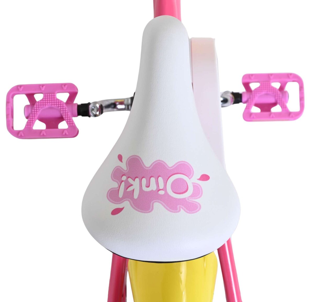 Volare Peppa Kinderfahrrad für Mädchen 12 Zoll rosa mit Stützrädern und Handbremse – Ansicht 4