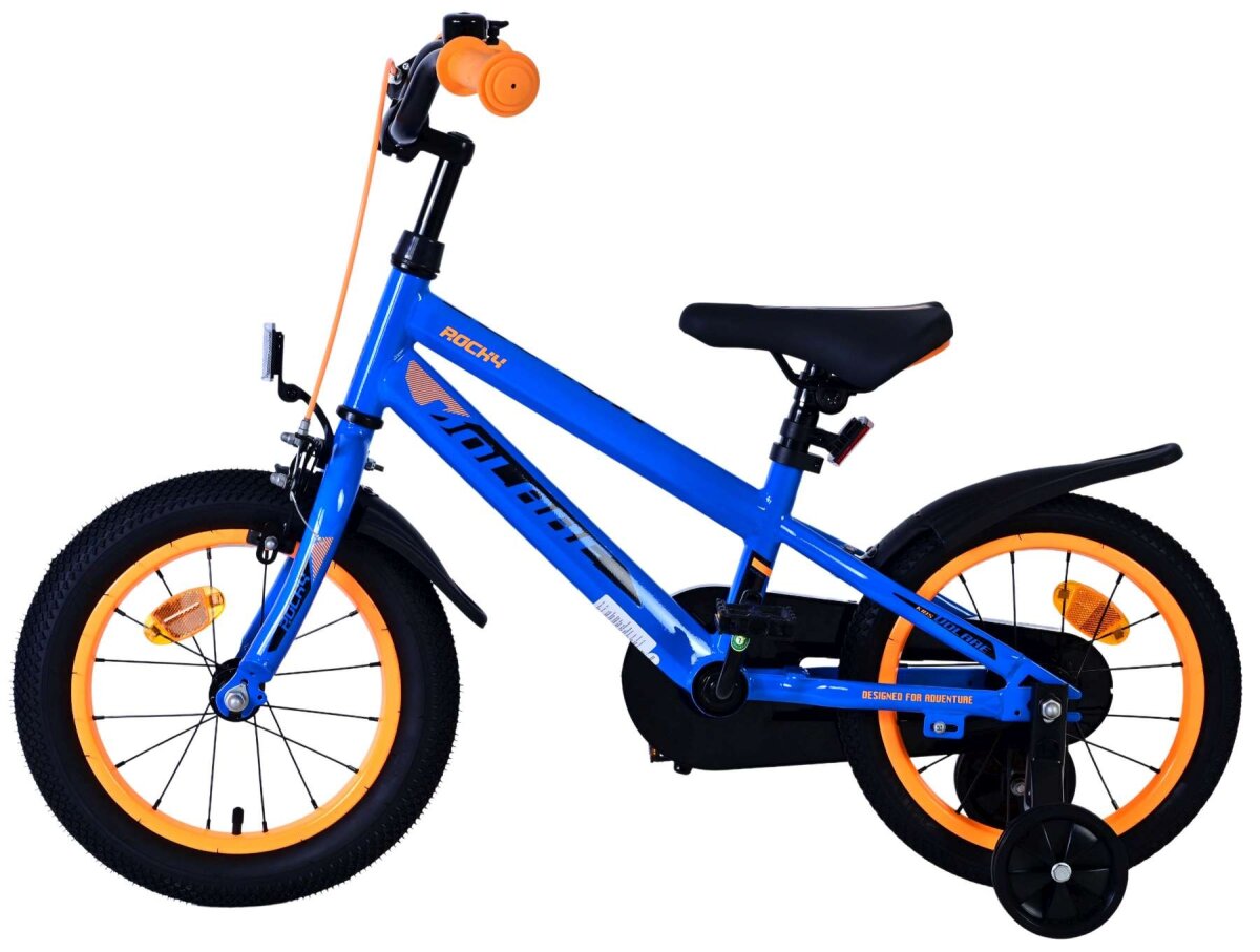 Volare Rocky Kinderfahrrad - Jungen - 14 Zoll - Blau – Ansicht 7