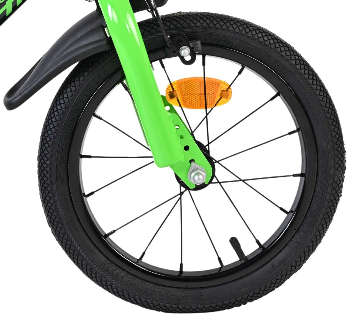 Volare Sportivo Kinderfahrrad - Jungen - 14 Zoll - Grün Schwarz – Ansicht 3