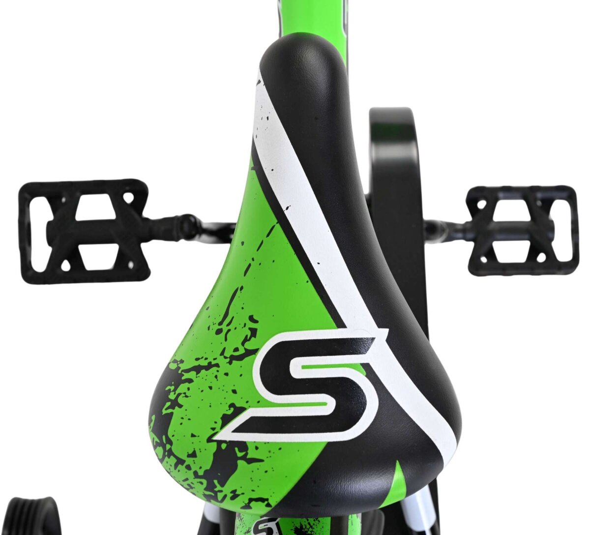 Volare Sportivo Kinderfahrrad - Jungen - 14 Zoll - Grün Schwarz – Ansicht 4