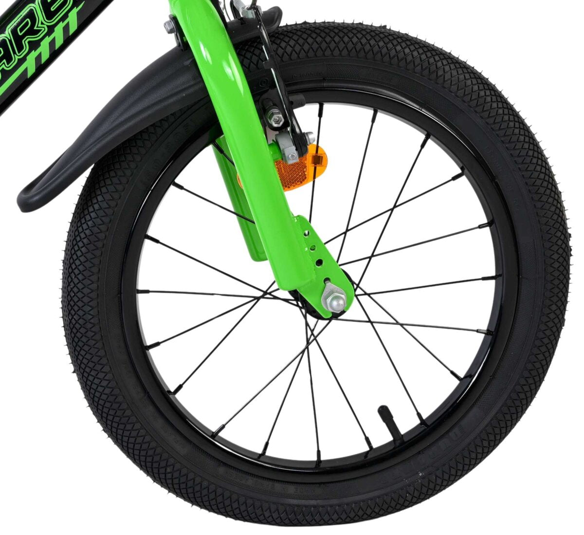 Volare Sportivo Kinderfahrrad - Jungen - 16 Zoll - Grün Schwarz – Ansicht 3