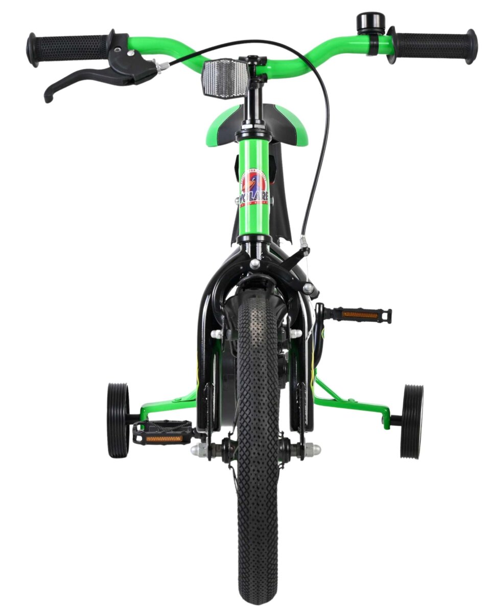 Volare Strike Kinderfahrrad - Jungen - 14 Zoll - Schwarz Grün – Ansicht 6