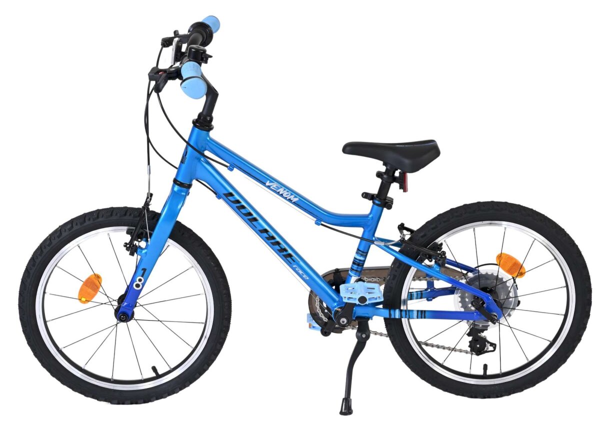 Volare Venom Kinderfahrrad Jungen 18 Zoll Blau mit 6 Gängen und zwei Handbremsen – Ansicht 8