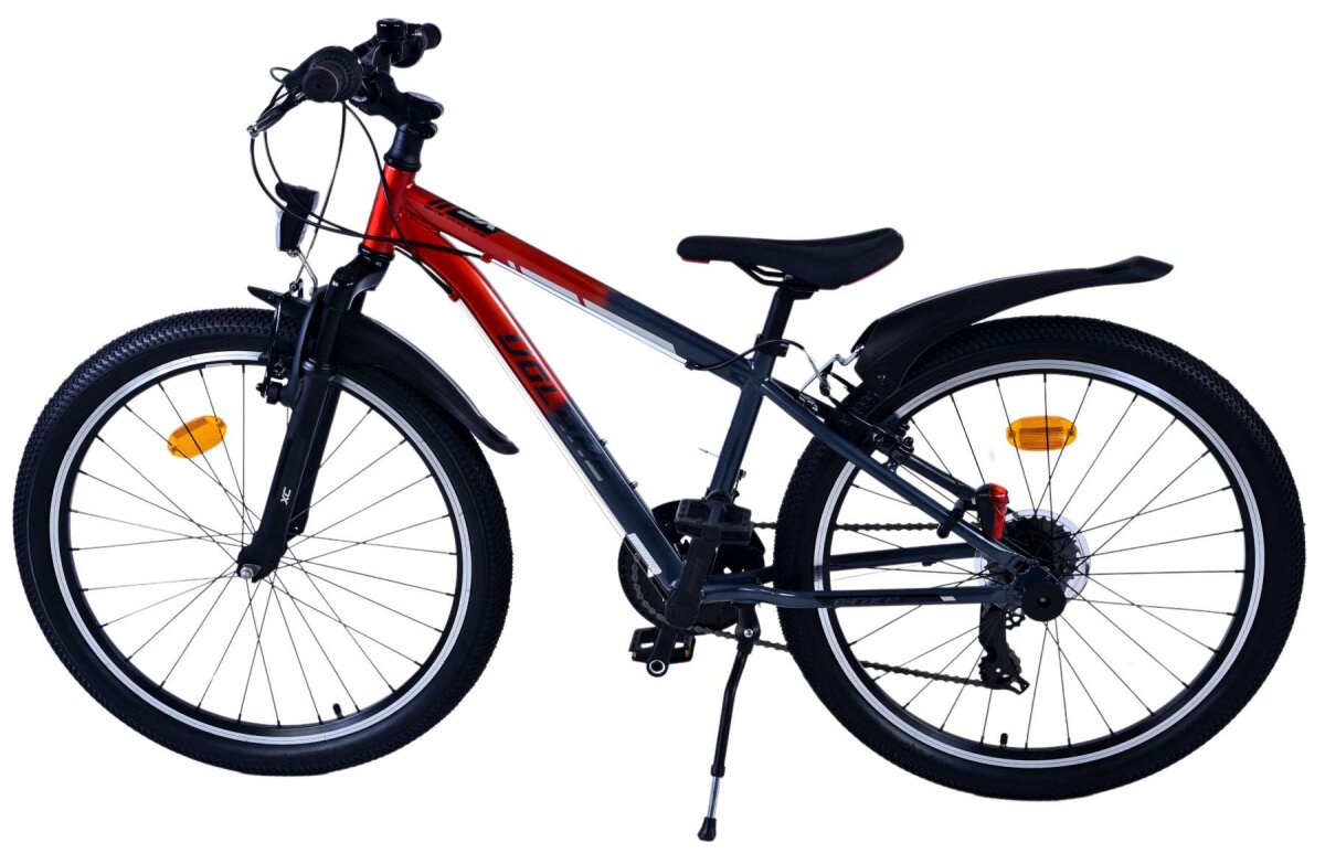 Volare XC Race Kinderfahrrad - 24 Zoll - 21 Gang - Rot/Grau für Jungen – Ansicht 8