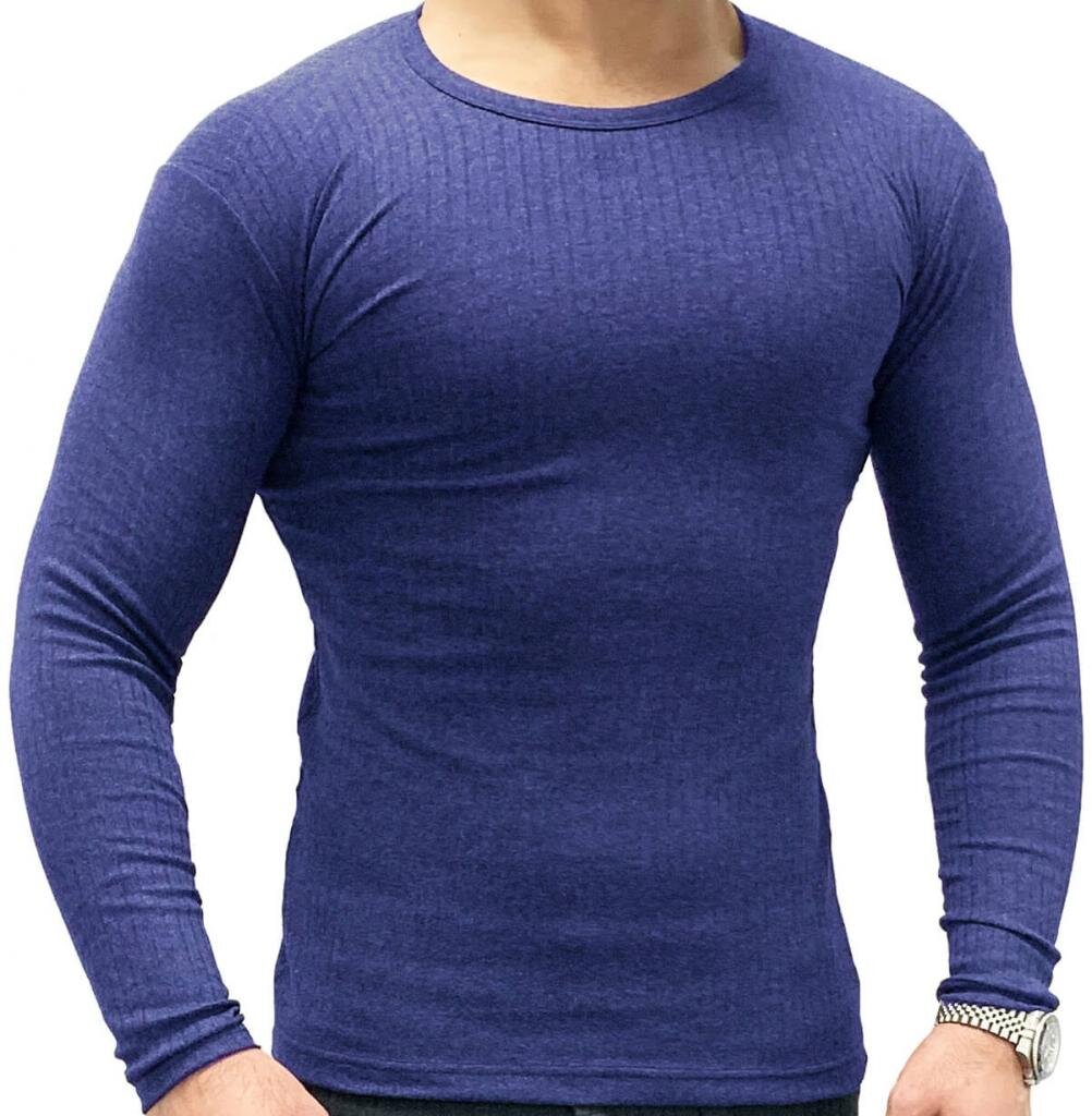 warmes langärmliges Thermo-Shirt für Herren Gr. S in Blau Garcia Pescara