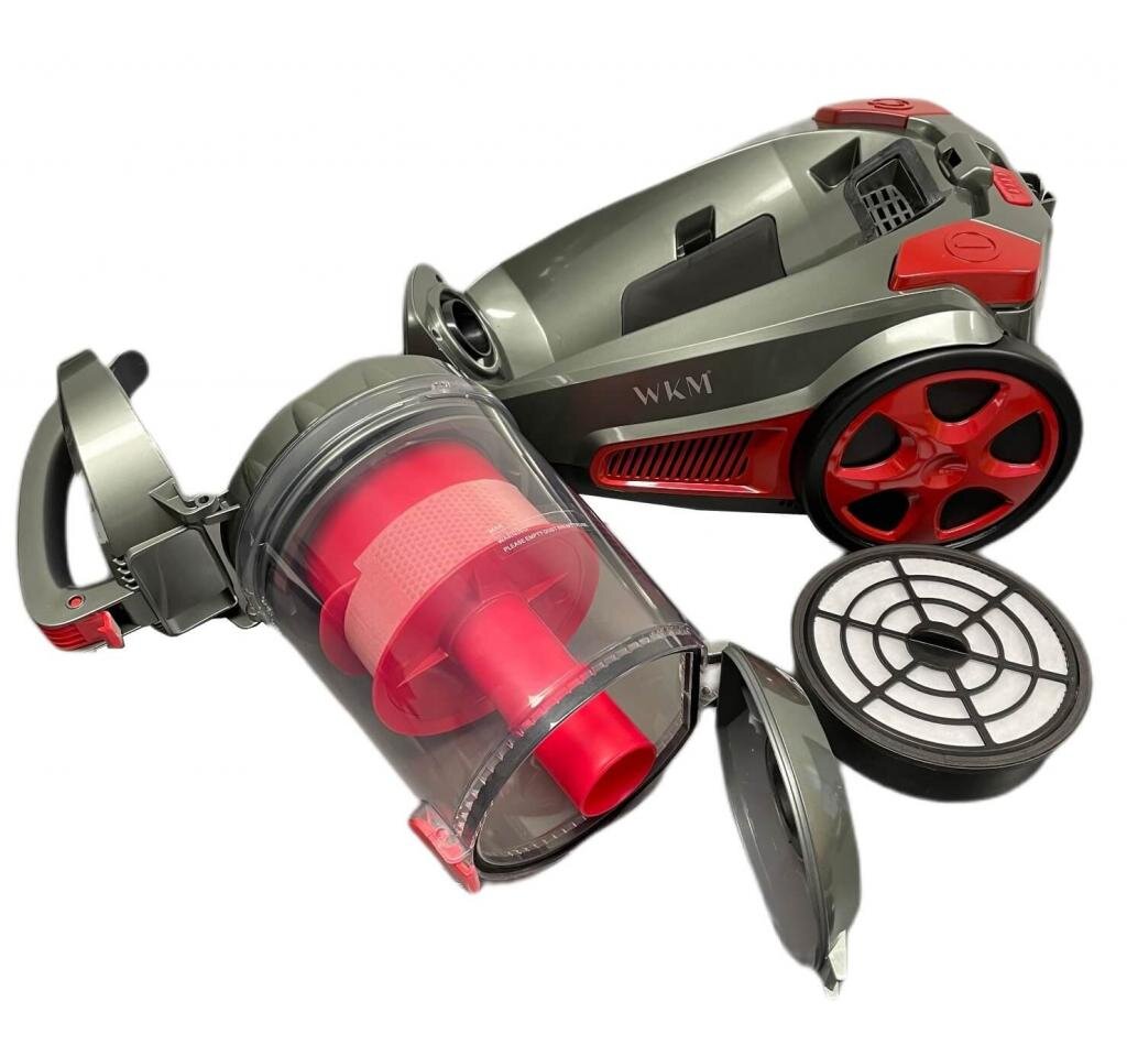 WKM PSC-2300W.17 Zyklon Boden Staubsauger rot 850W beutellos – Ansicht 5