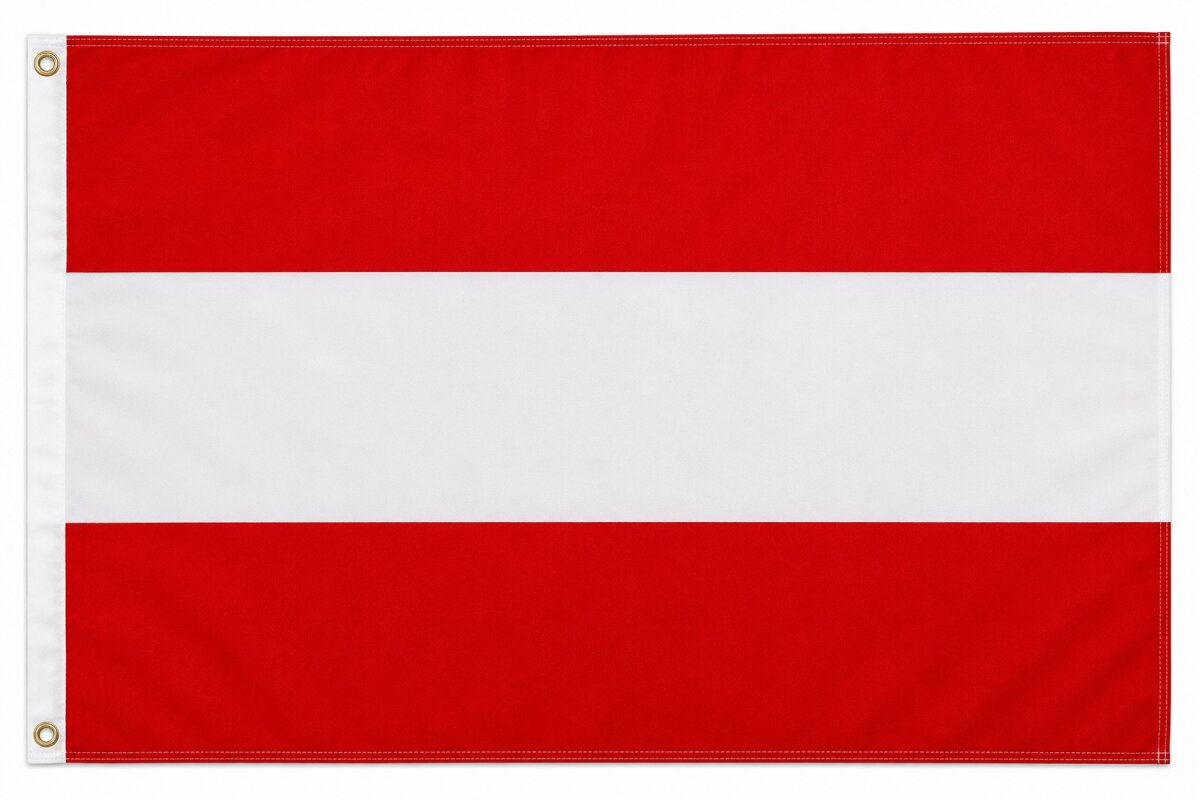 XXL Flagge Österreich 250 x 150 cm Fahne mit 3 Ösen 100g/m² Stoffgewicht Hissflagge