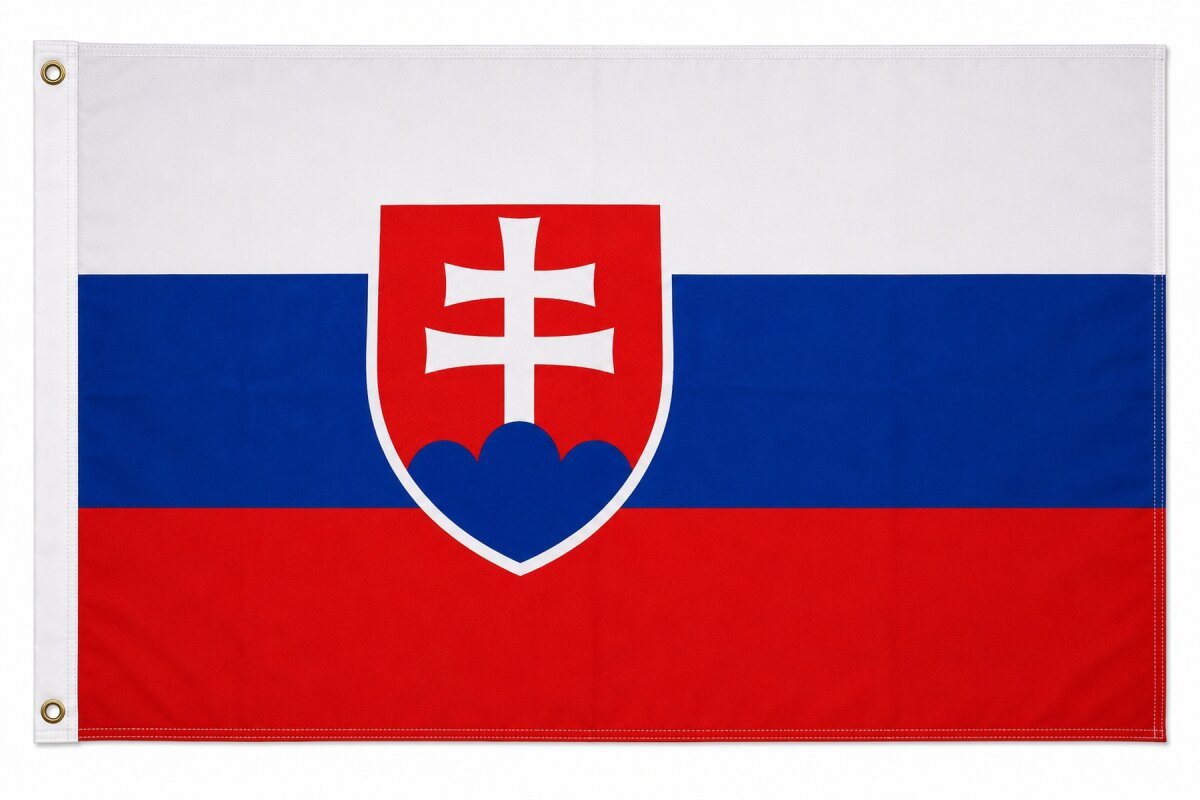 XXL Flagge Slowakei 250 x 150 cm Fahne mit 3 Ösen 100g/m² Stoffgewicht Hissflagge