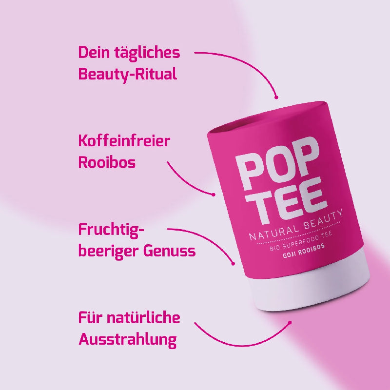Natural Beauty - Goji Rooibos | Bio-Tee – POP TEE – Ansicht 3